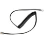 Phone to interface box cable:modular to modular plug - short coiled cable. for connecting the amplifier/switchbox to the